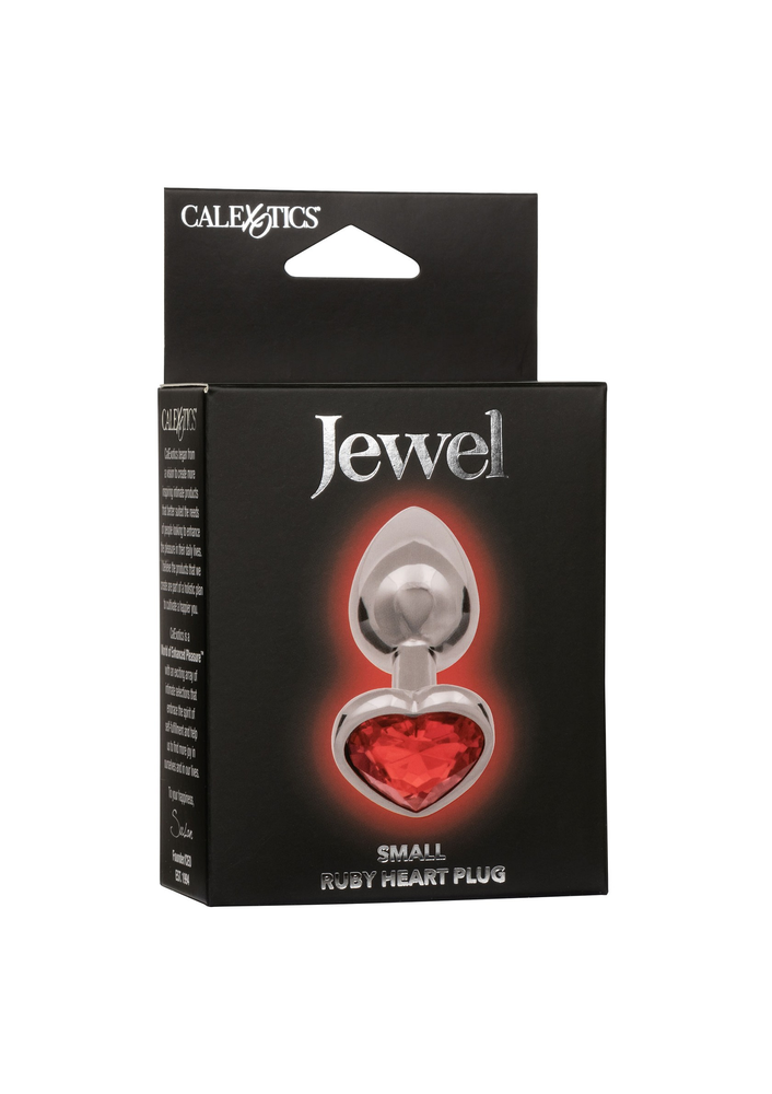 CalExotics Jewel Small Ruby Heart Plug RED - 583