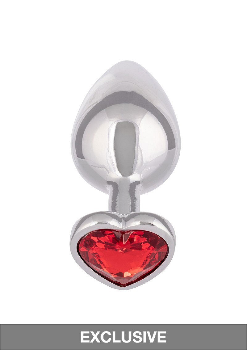 CalExotics Jewel Large Ruby Heart Plug RED - 6