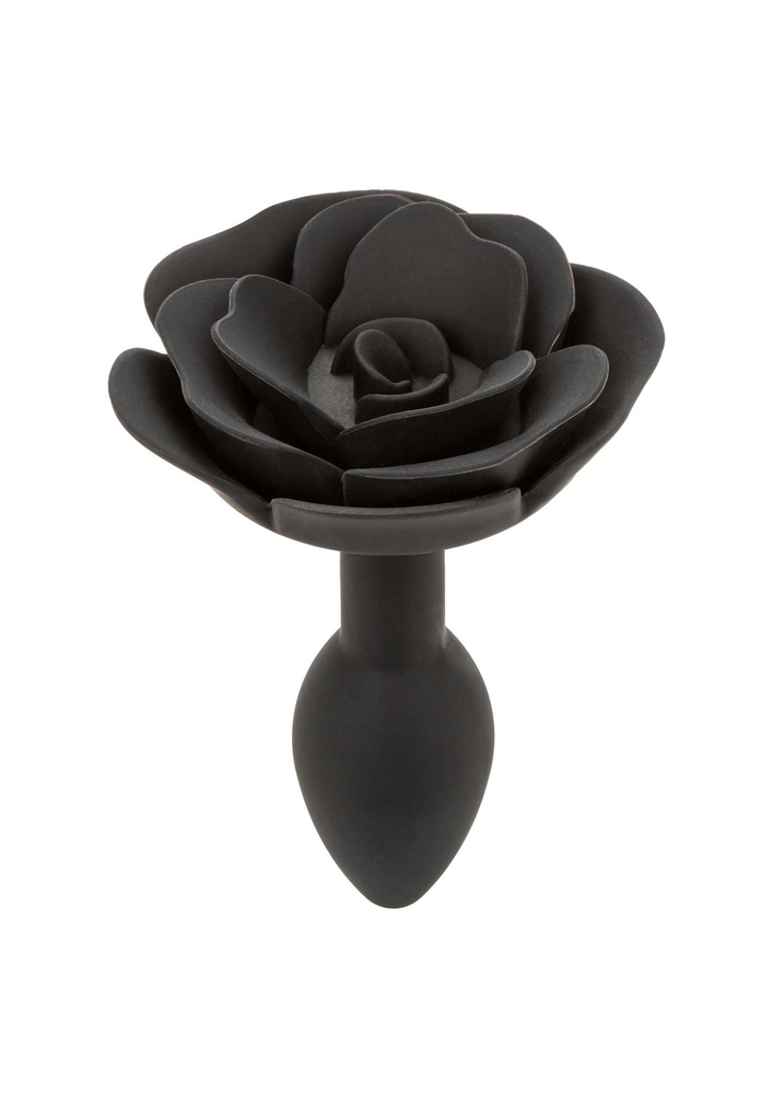 CalExotics Forbidden Small Rose Anal Plug BLACK - 0