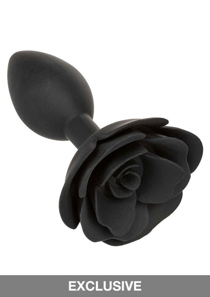 CalExotics Forbidden Large Rose Anal Plug BLACK - 0