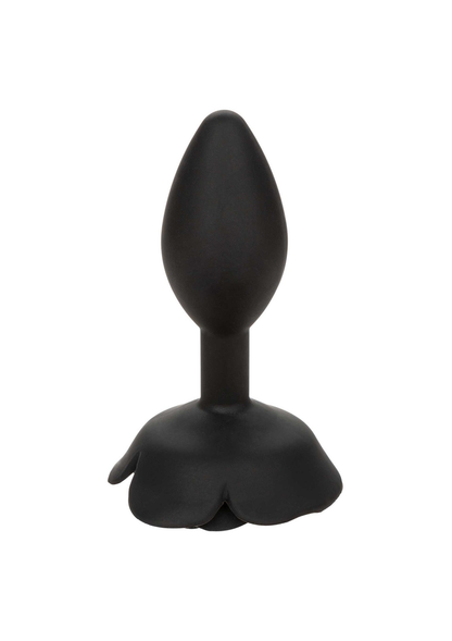 CalExotics Forbidden Large Rose Anal Plug BLACK - 5