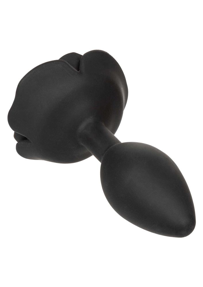 CalExotics Forbidden Large Rose Anal Plug BLACK - 3