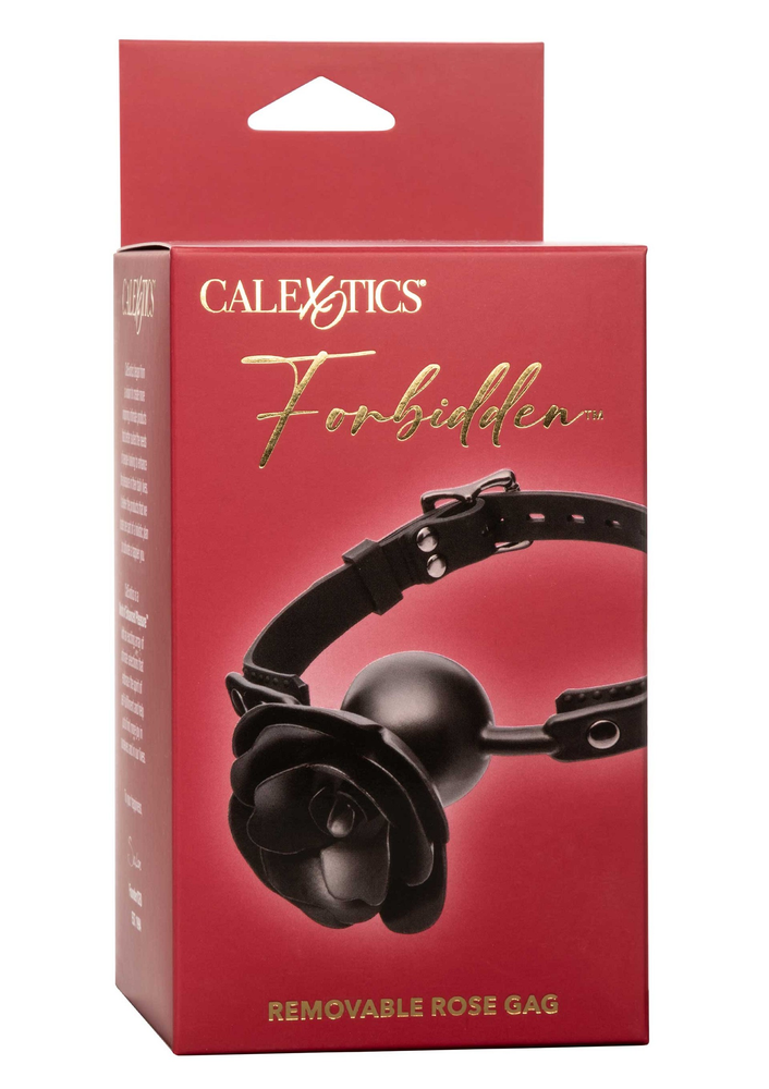 CalExotics Forbidden Removable Rose Gag BLACK - 8