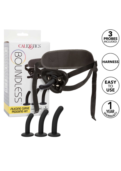 CalExotics Boundless Silicone Curve Pegging Kit BLACK - 11