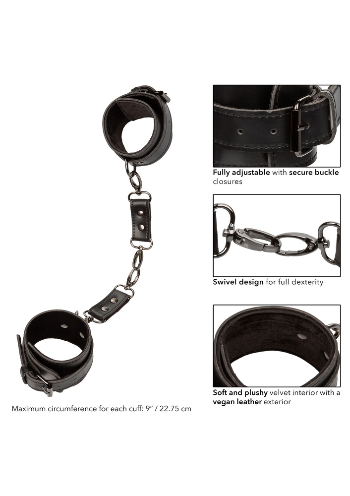 CalExotics Euphoria Collection Hand Cuffs BLACK - 805