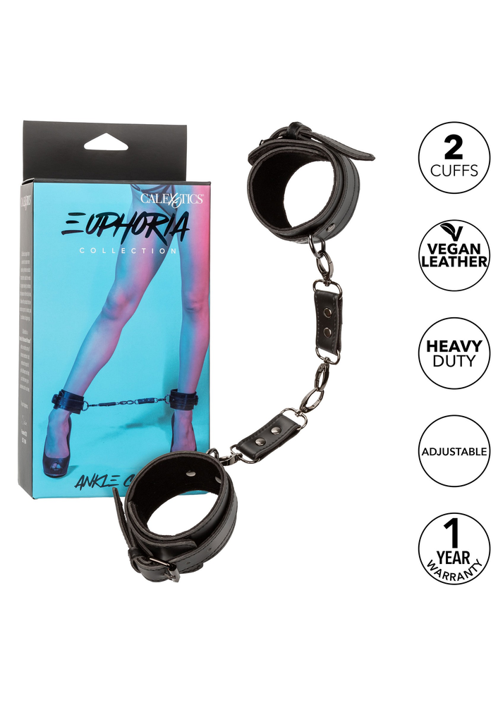 CalExotics Euphoria Collection Ankle Cuffs BLACK - 812