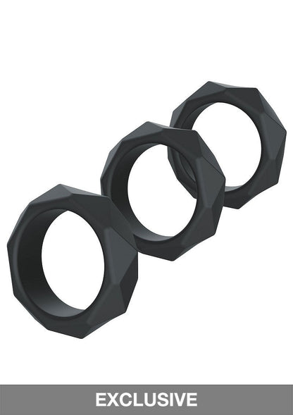 Hidden Desire Extreme Heavy C-Ring Set BLACK - 5