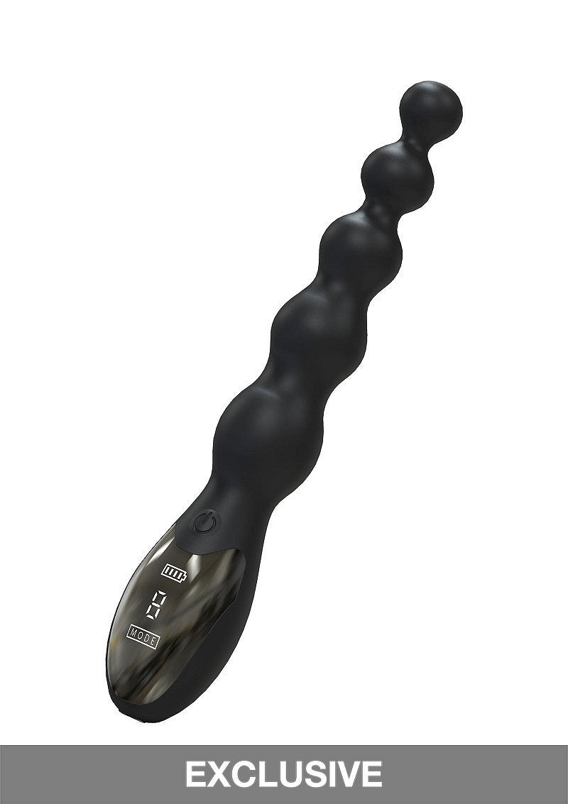 Hidden Desire Extreme Beaded Anal Power Vibrator BLACK - 1