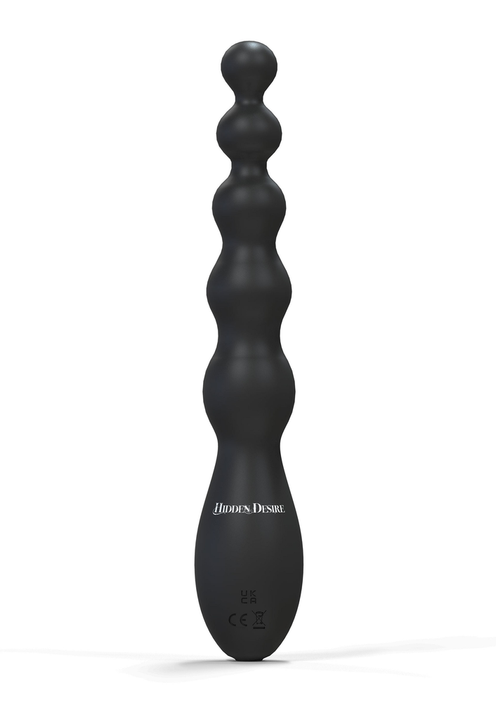 Hidden Desire Extreme Beaded Anal Power Vibrator BLACK - 2