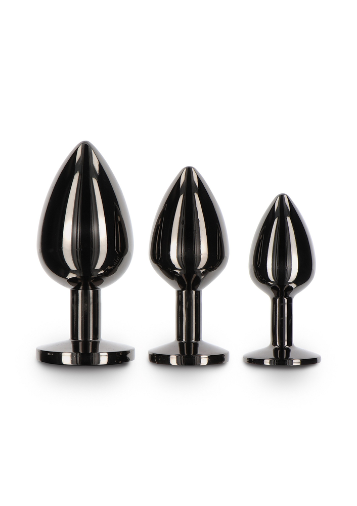 Taboom Bondage Essentials Butt Plug With Diamond Jewel S BLACK - 3