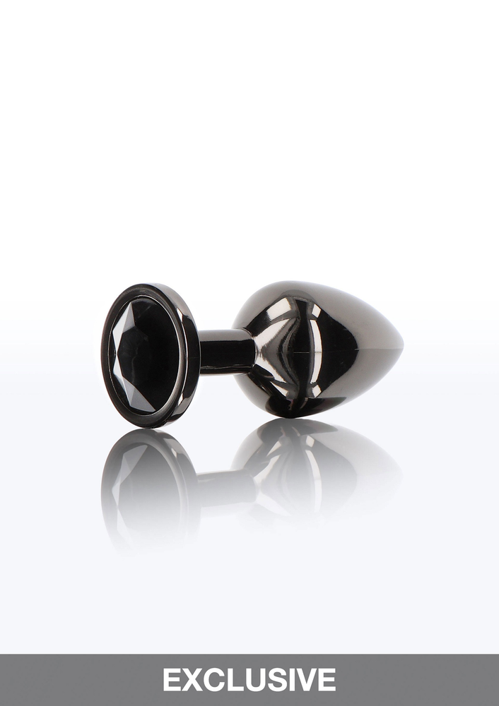 Taboom Bondage Essentials Butt Plug With Diamond Jewel M BLACK - 3