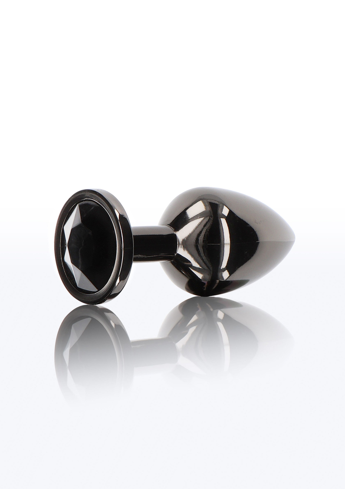 Taboom Bondage Essentials Butt Plug With Diamond Jewel L BLACK - 4