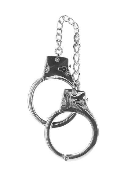 Taboom Bondage Essentials Silver Plated BDSM Handcuffs SILVER - 4