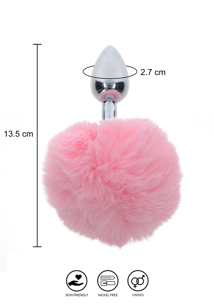 Taboom Bondage Essentials Bunnytail Buttplug PINK - 3