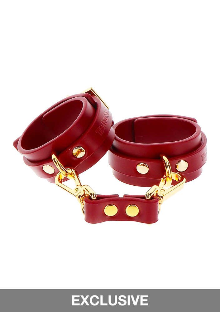 Taboom Bondage in Luxury Wrist Cuffs RED - 4