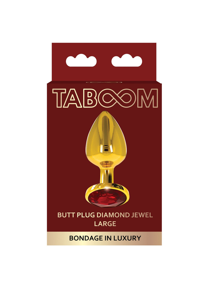 Taboom Bondage in Luxury Butt Plug With Diamond Jewel L GOLD - 5