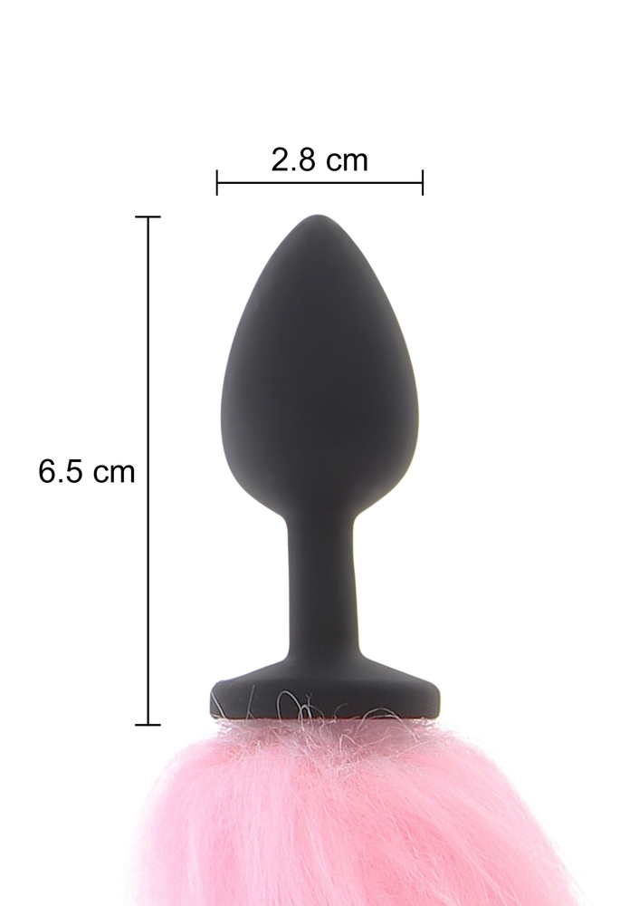 Taboom Glow In the Dark Unicorn Tail & Buttplug LED BLACK - 1