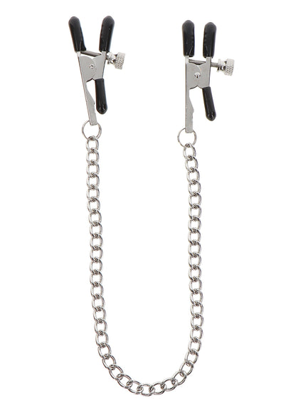 Taboom Nipple Play Adjustable Clamps with Chain SILVER - 1