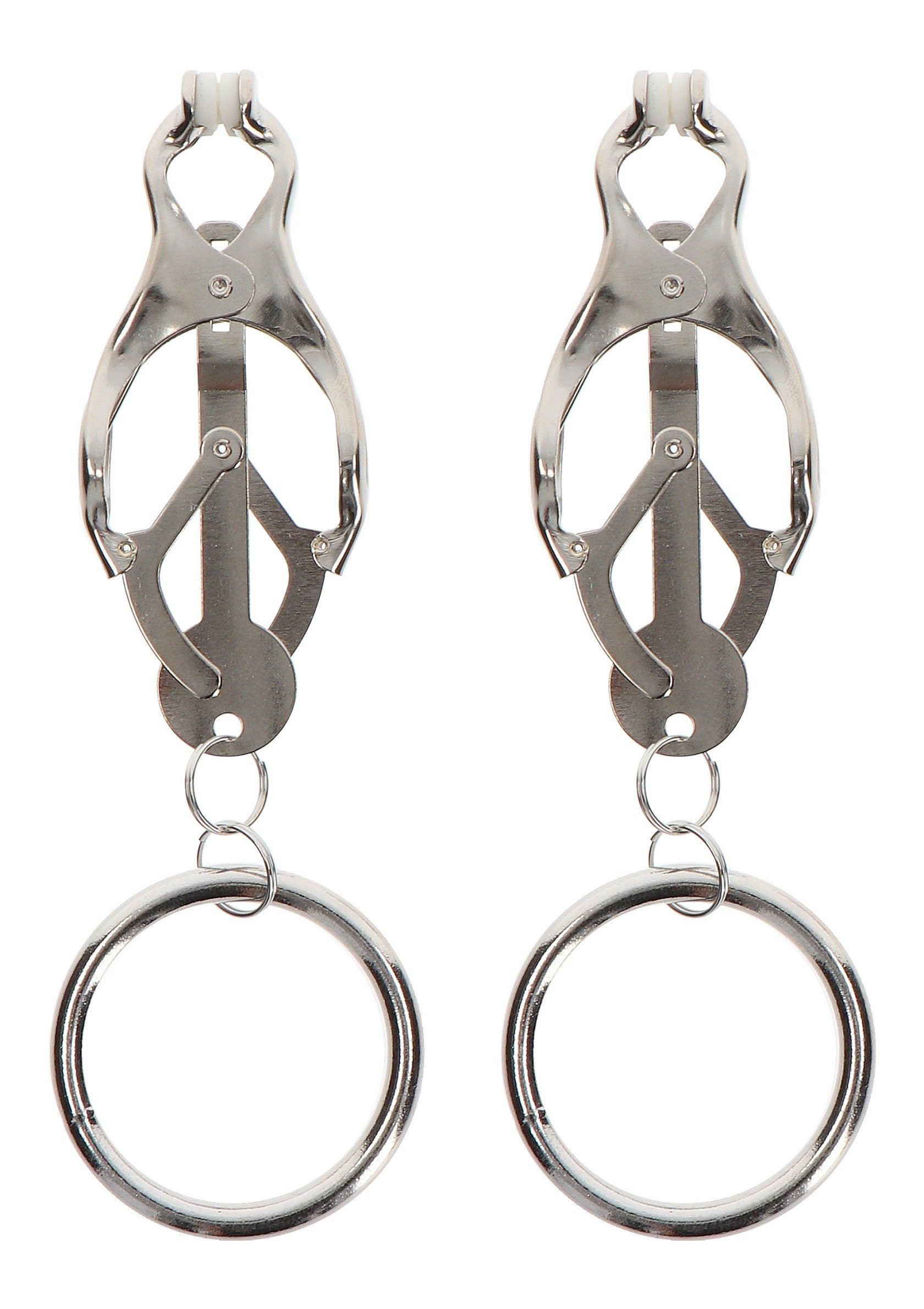 Taboom Nipple Play Butterfly Clamps With Ring SILVER - 3