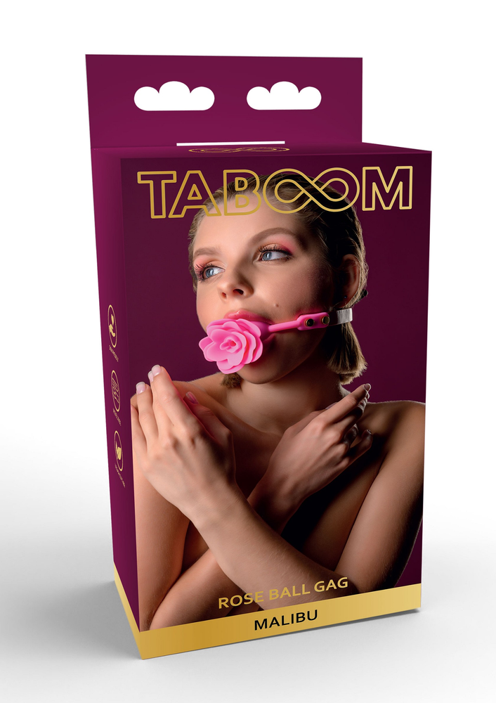 Taboom Malibu Rose Ball Gag PINK - 944