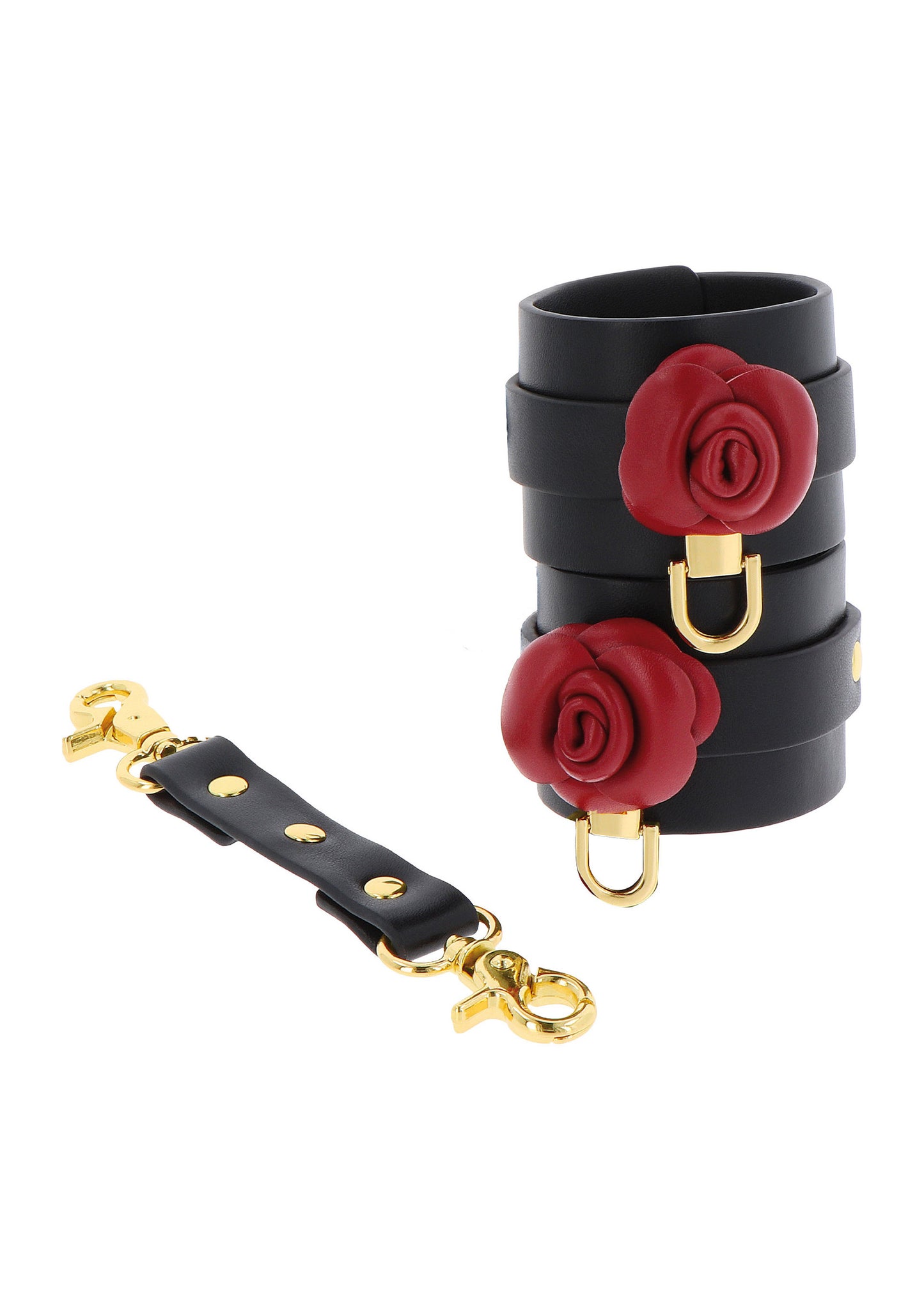 Wild Roses Wrist Cuffs BLACK - 4