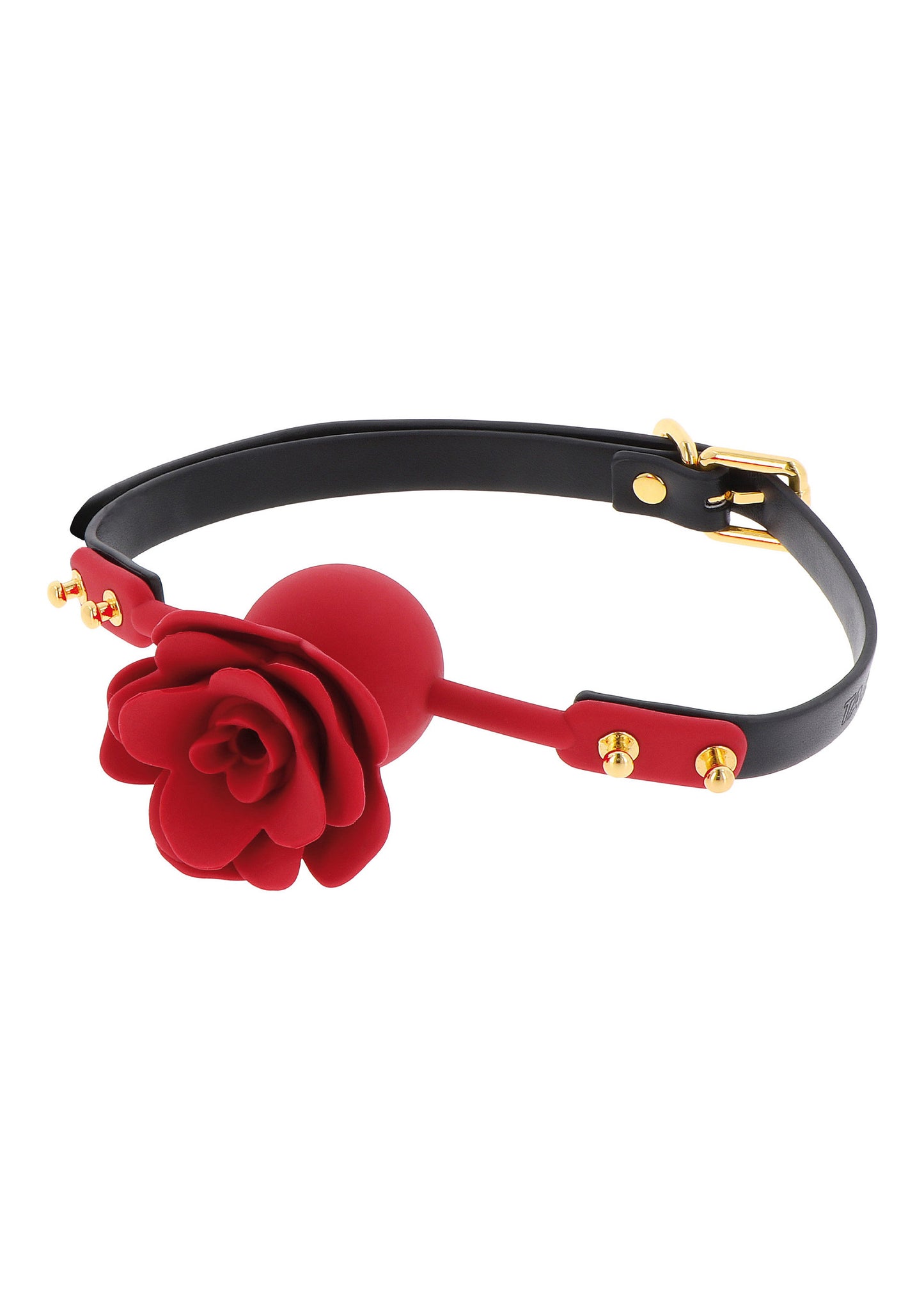 Wild Roses Ball Gag BLACK - 1