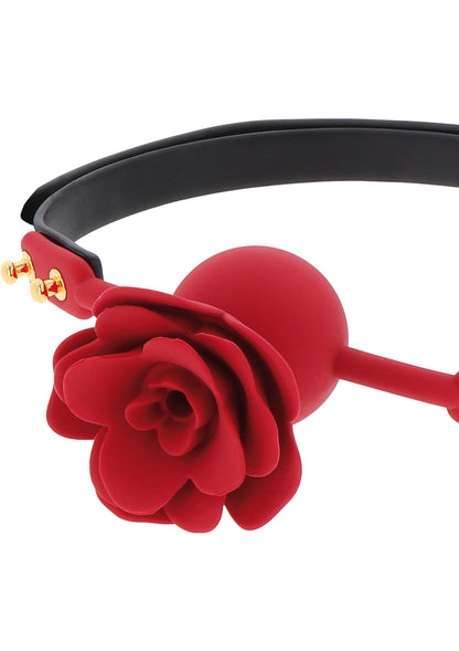 Wild Roses Ball Gag BLACK - 2