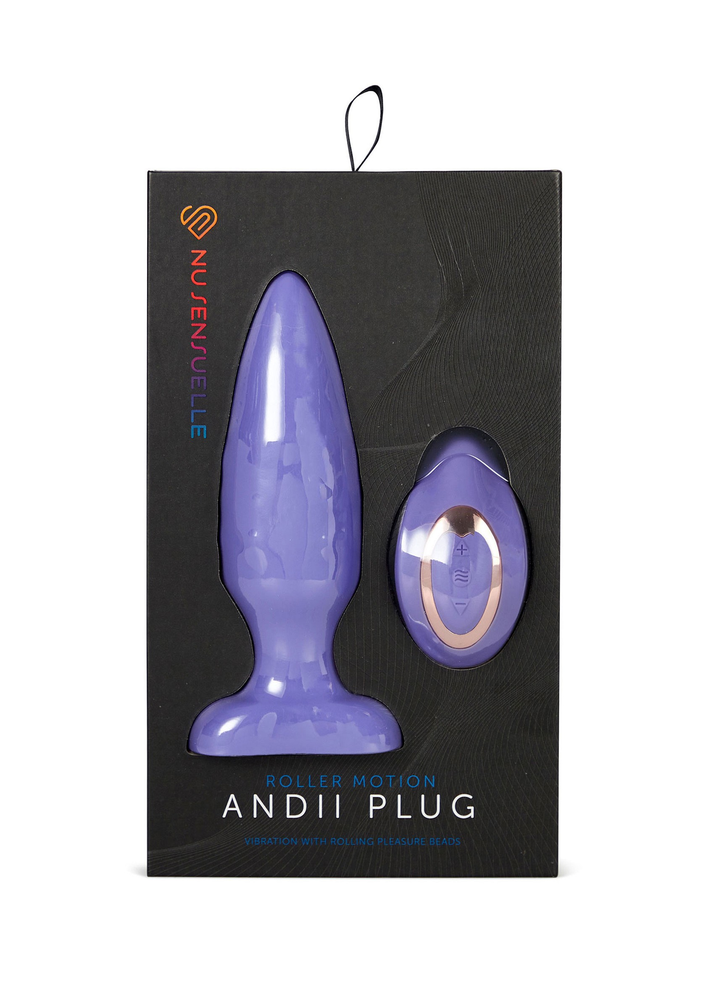 Nu Sensuelle Andii Roller Motion Plug VIOLET - 4