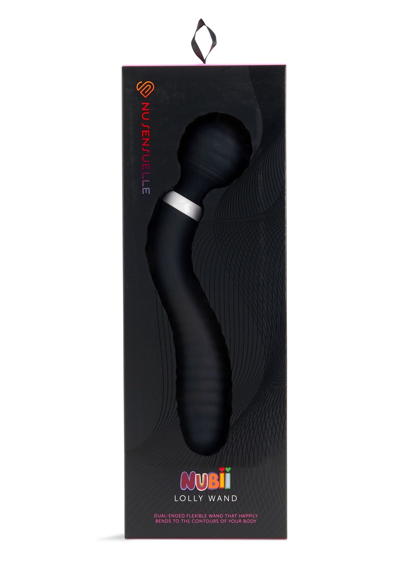 Nu Sensuelle Lolly Double Ended Nubii Wand BLACK - 2