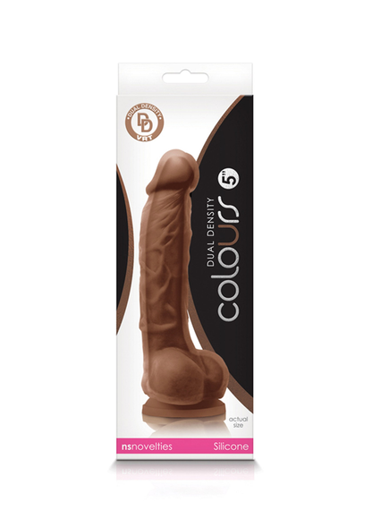 NS Novelties Colours Dual Density 5' Dildo CARAMEL - 0