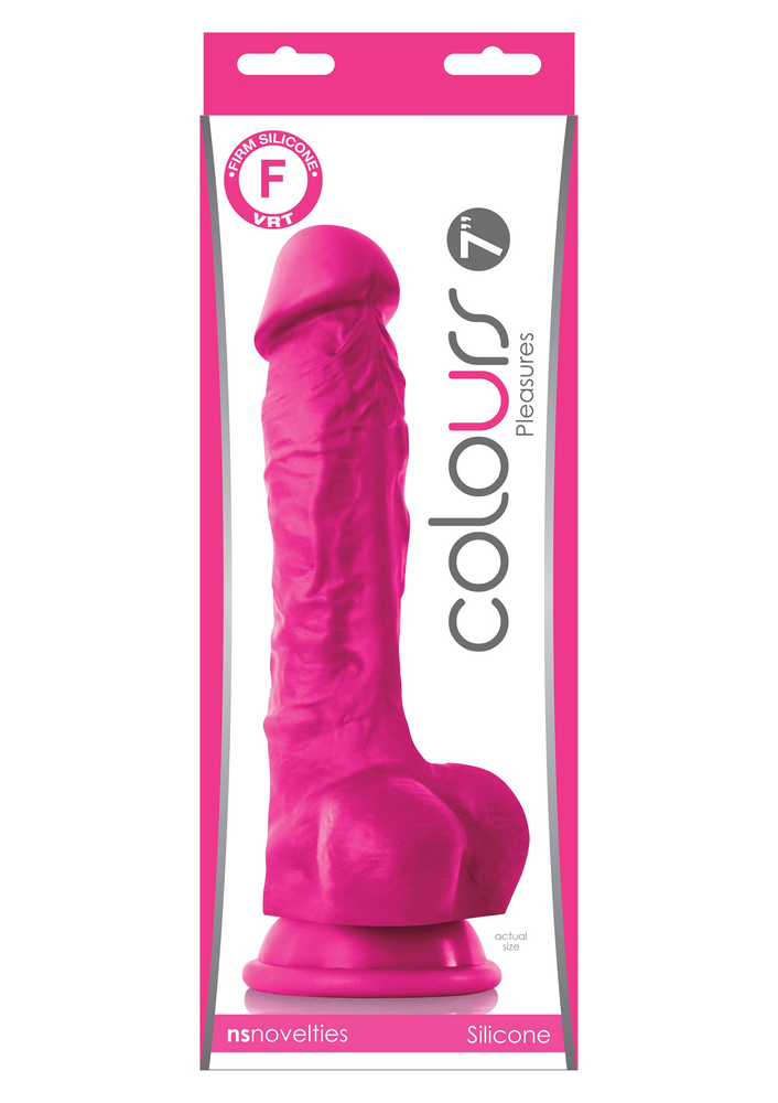 NS Novelties Colours Pleasures 7' Dildo PINK - 0