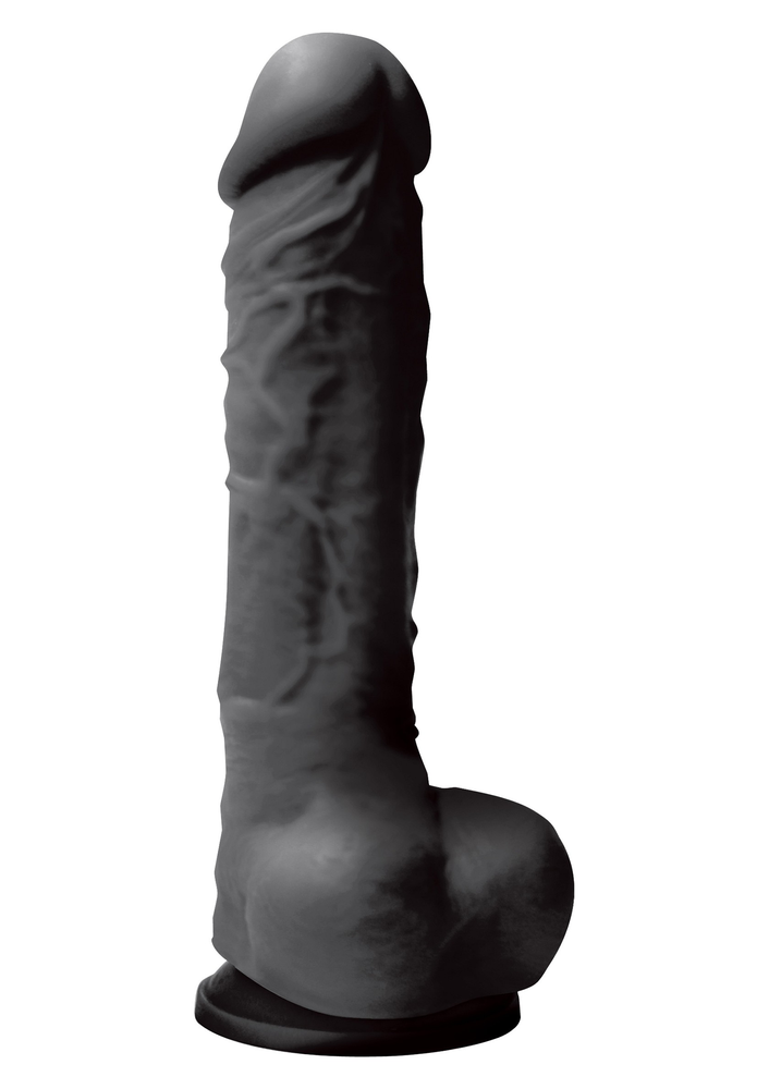 NS Novelties Colours Pleasures 8' Dildo BLACK - 1