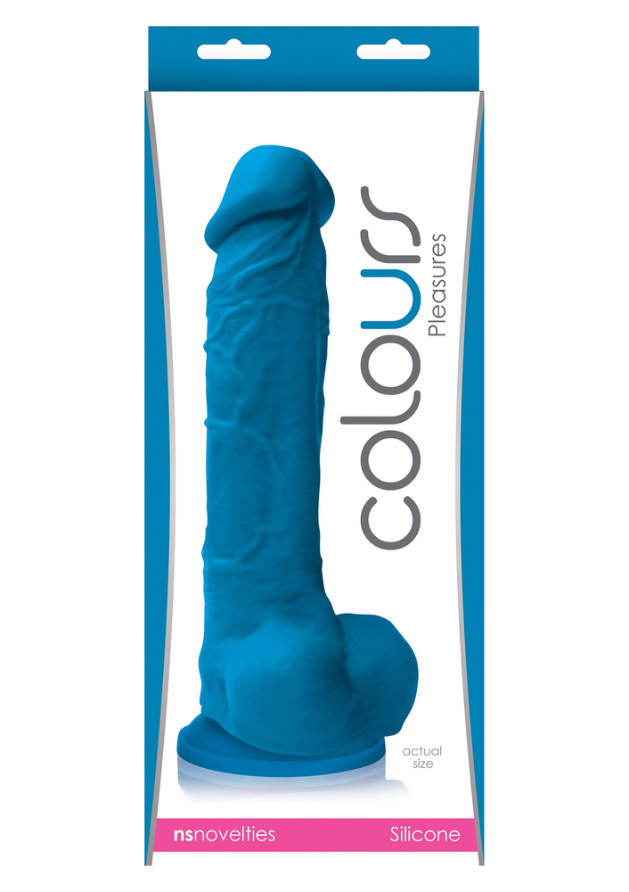 NS Novelties Colours Pleasures 8' Dildo BLUE - 1