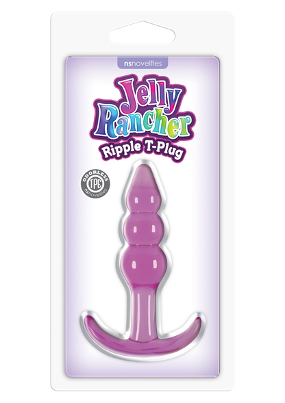 NS Novelties Jelly Rancher TPlug Ripple PURPLE - 1