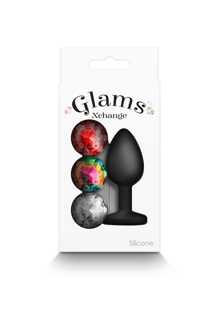 NS Novelties Glams Xchange Round Small BLACK - 1