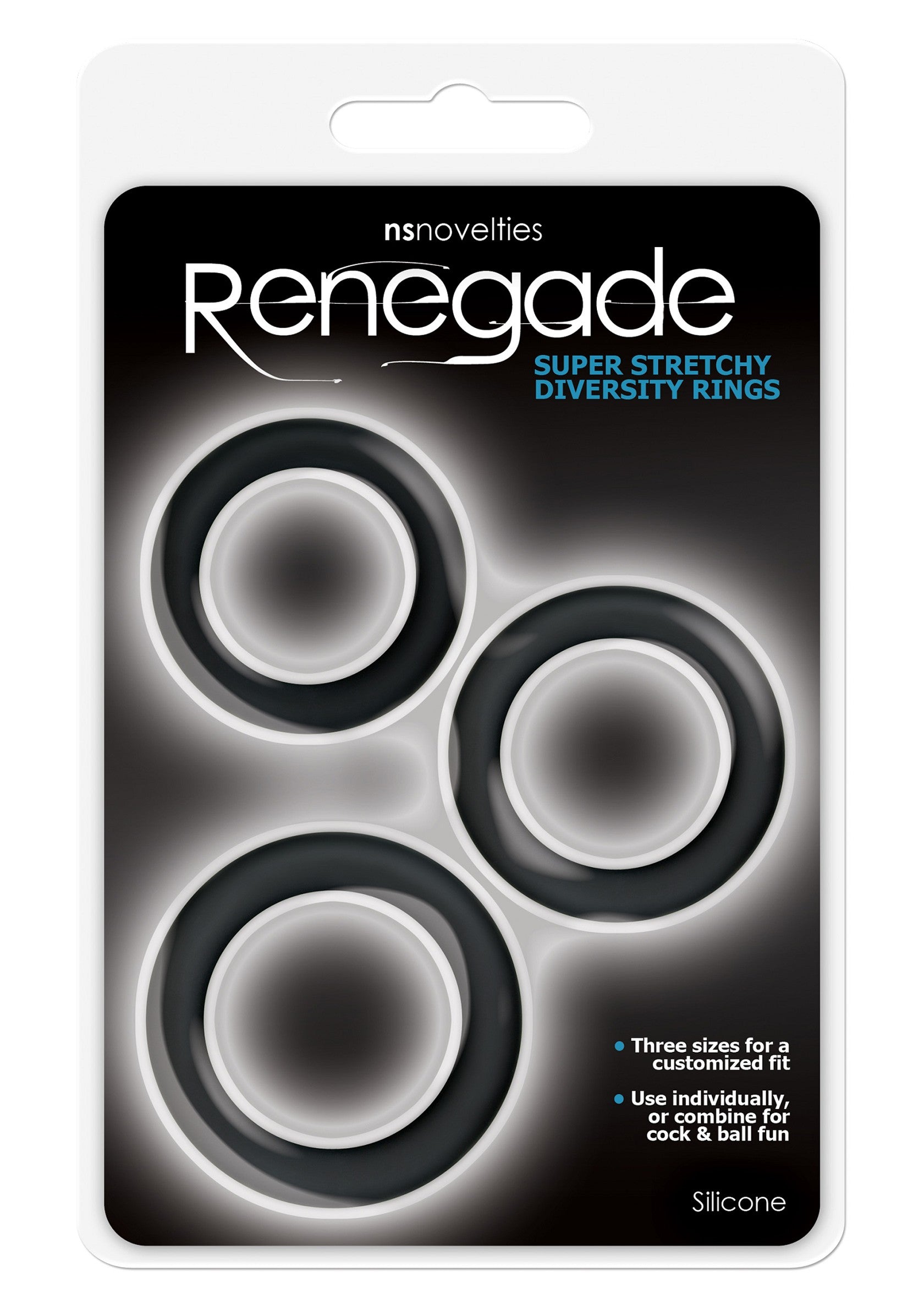 NS Novelties Renegade Diversity Rings BLACK - 0