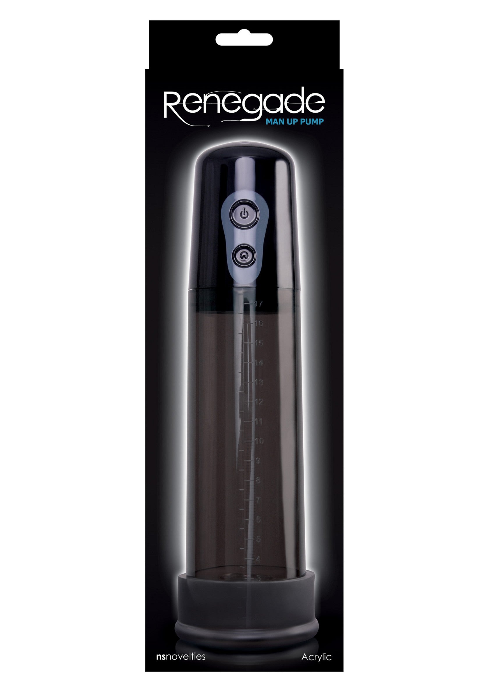 NS Novelties Renegade Man Up Pump BLACK - 1