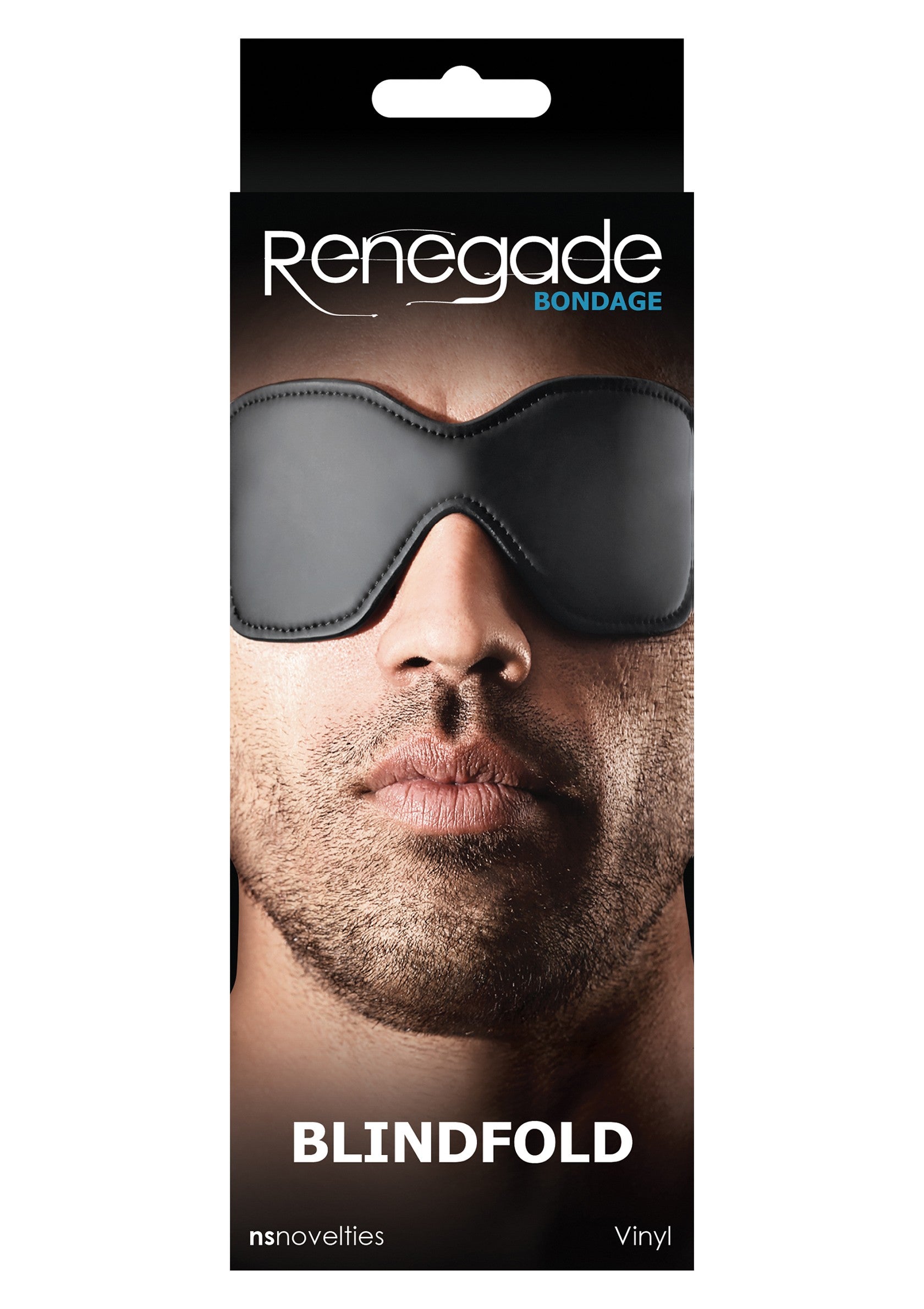 NS Novelties Renegade Bondage Blindfold BLACK - 1