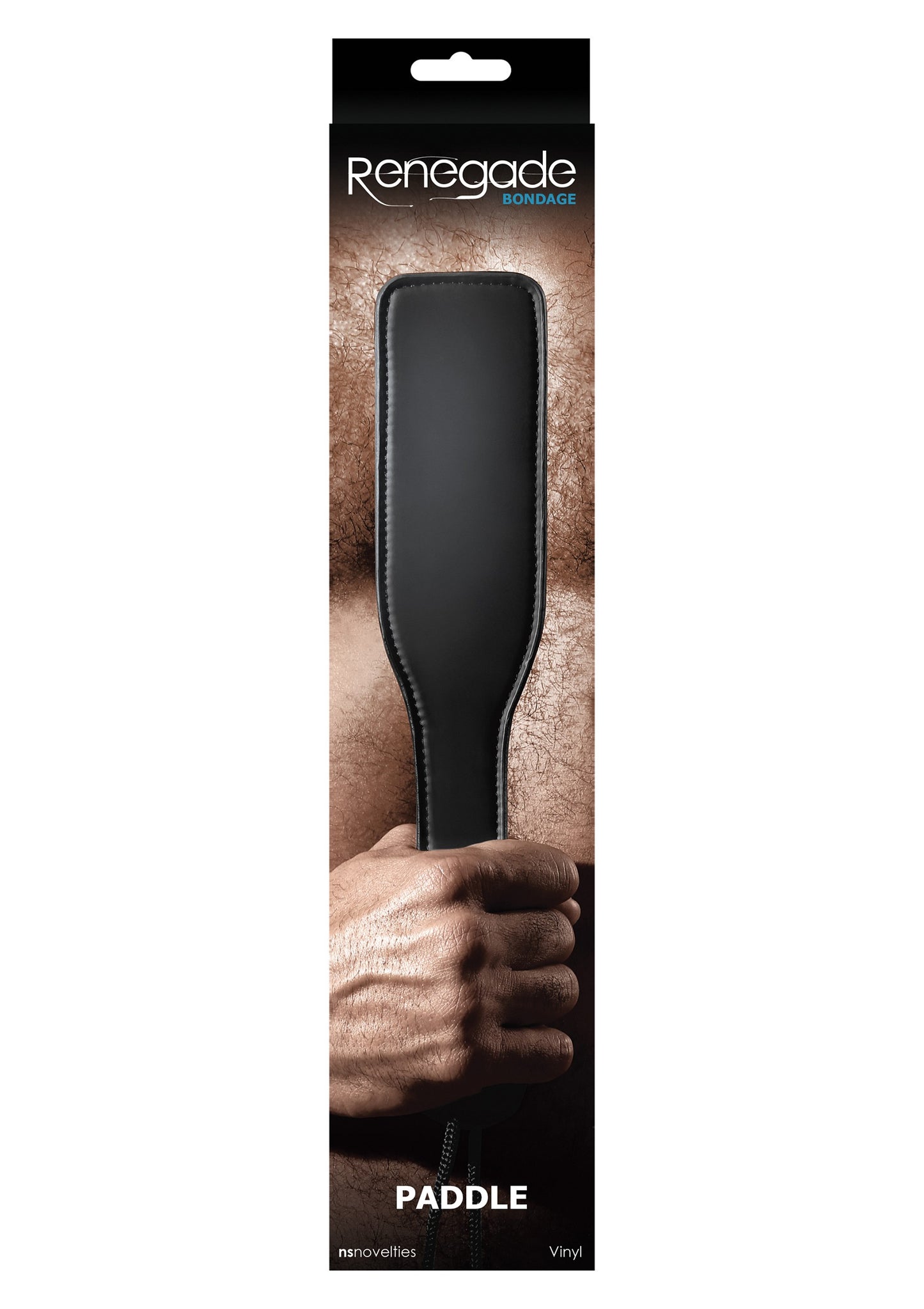 NS Novelties Renegade Bondage Paddle BLACK - 1