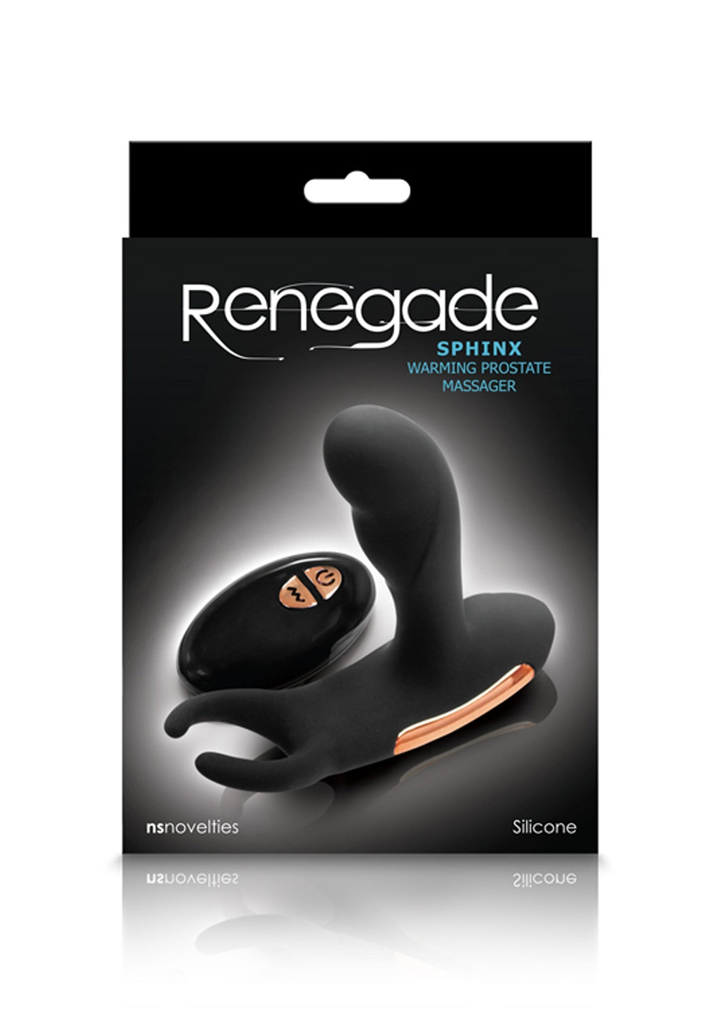 NS Novelties Renegade Sphinx Warming Prostate Massager BLACK - 2