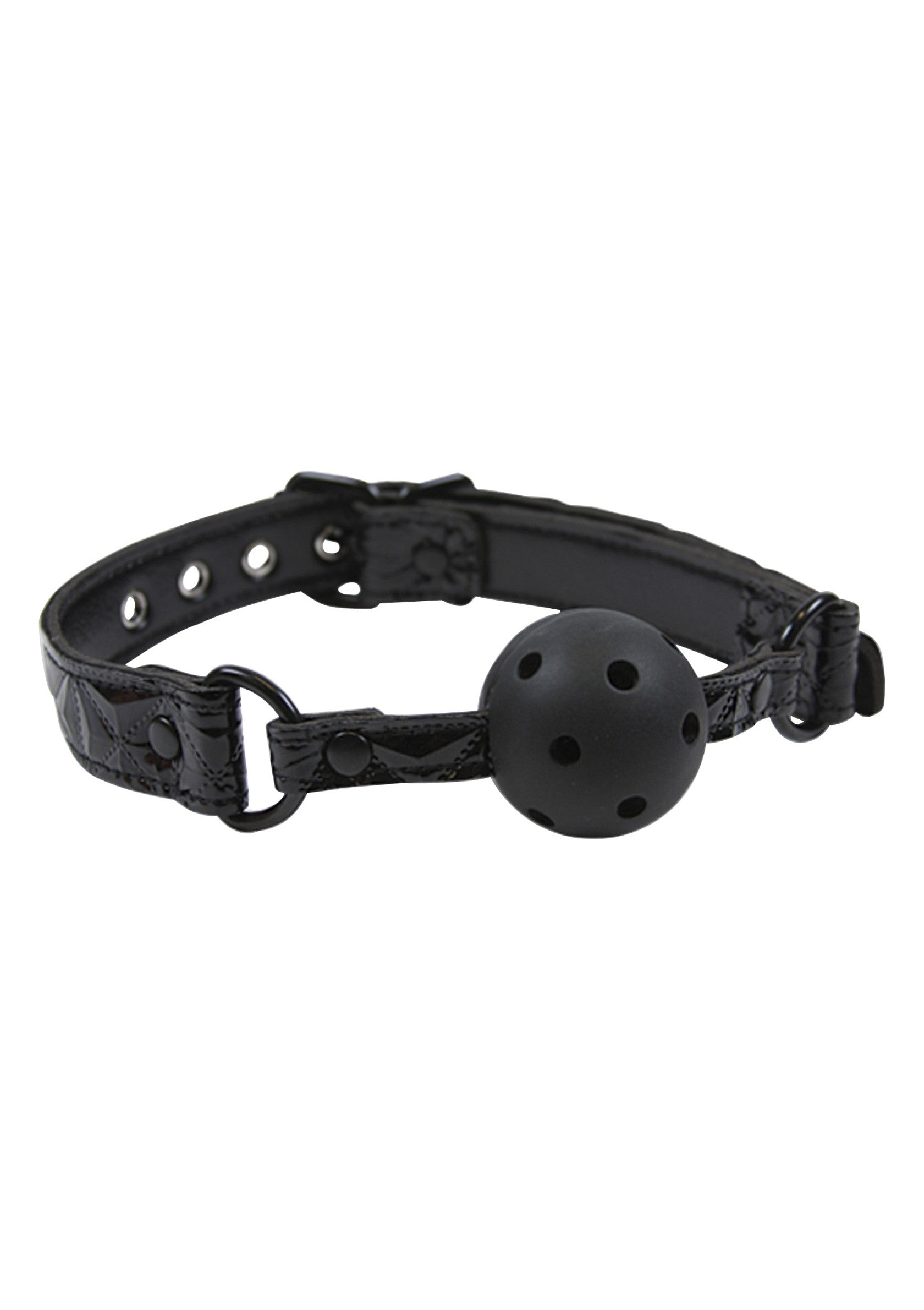 NS Novelties Sinful Ball Gag BLACK - 0