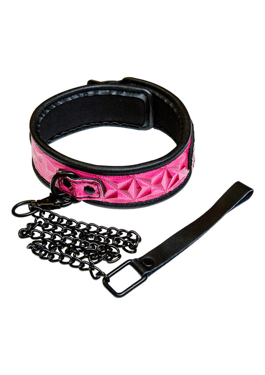 NS Novelties Sinful 2' Collar - Rosa