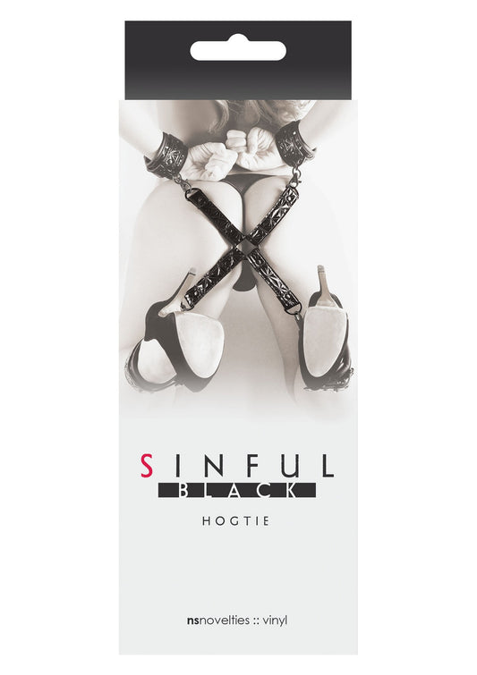 NS Novelties Sinful Hogtie - Schwarz