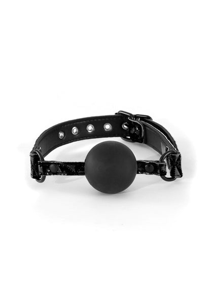 NS Novelties Sinful Soft Silicone Gag BLACK - 1