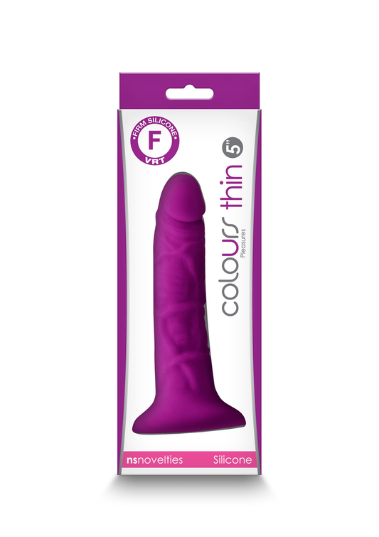 NS Novelties Colours Pleasures Thin 5' Dildo - Lila