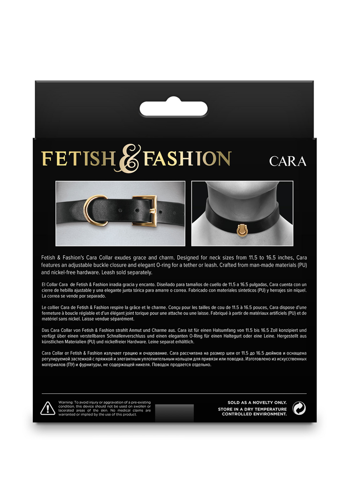 NS Novelties Fetish & Fashion Cara Collar BLACK - 2