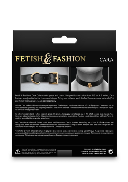 NS Novelties Fetish & Fashion Cara Collar BLACK - 2