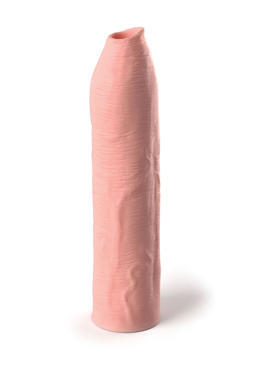 Pipedream Fantasy X-Tensions - Elite Uncut Silicone Penis Enhancer - Brown - Heller Hautton