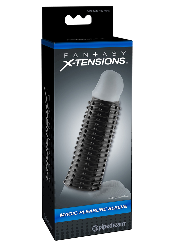 Pipedream Fantasy X-tensions FX Magic Pleasure Sleeve BLACK - 2