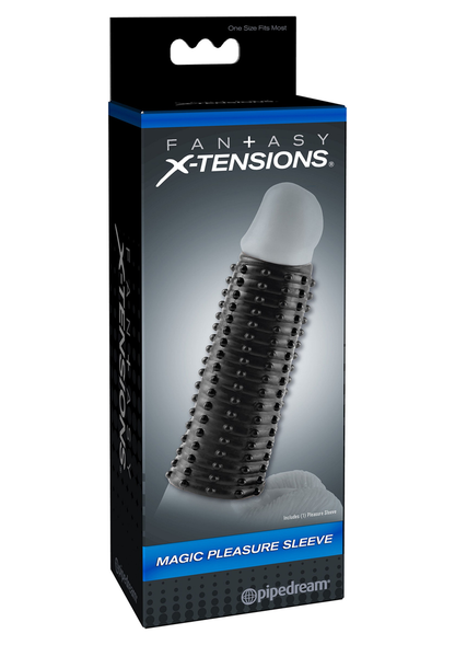 Pipedream Fantasy X-tensions FX Magic Pleasure Sleeve BLACK - 2